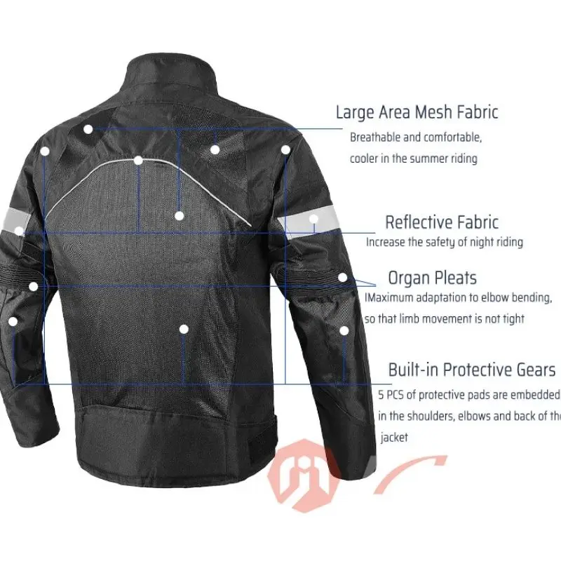 Vemar Waterproof Motorcycle Jacket Summer Winter Men's Biker