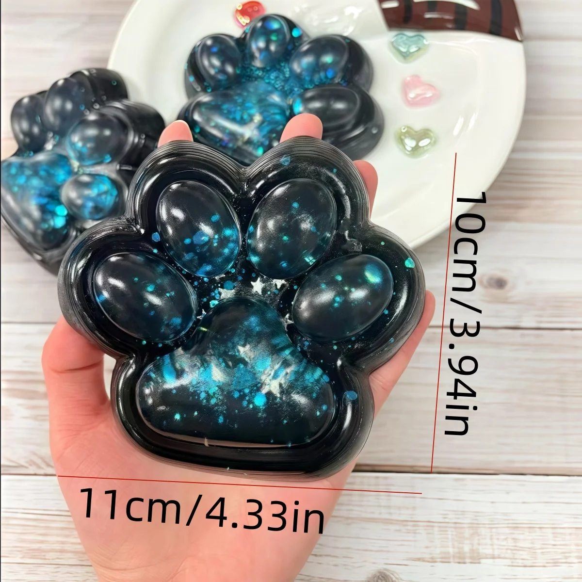 귀여운 큰 고양이 발 짜기 장난감 크리스마스/부활절 선물 사무실 및 휴일 선물에 적합 느린 리바운드, 두꺼운 디자인, anxi 감소