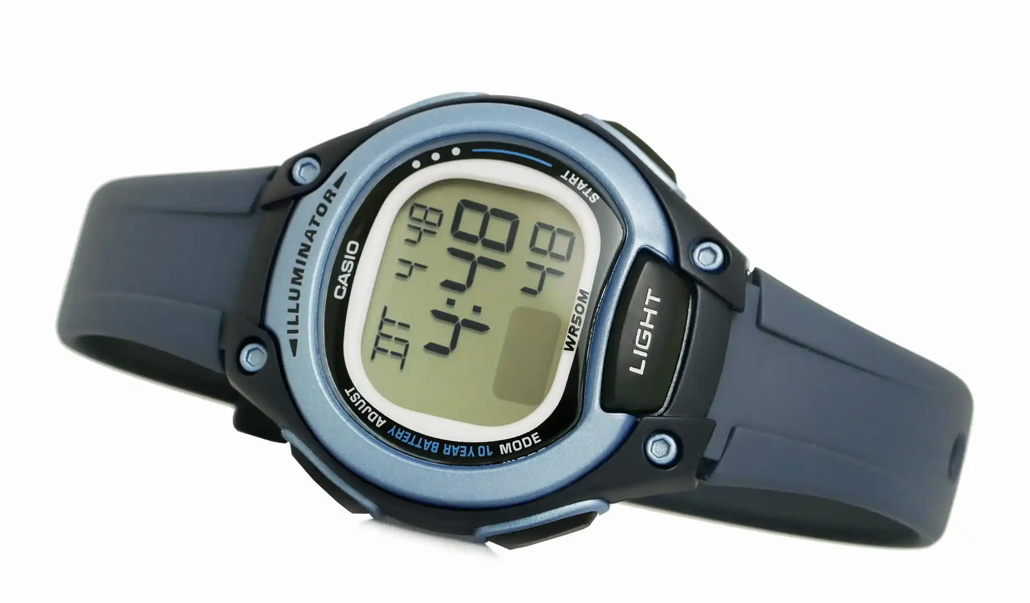 Casio Sport Watch Lw-203-2Av Navy Illuminator Water Resist 50M