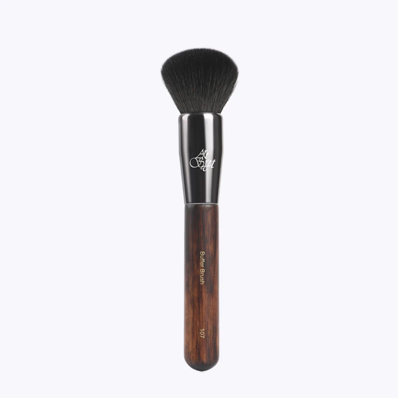 

High-Quality Makeup Cosmetic Powder Blush - A-Grade Animal Goat Hair Metal Aluminium Ferrule Oak Handle