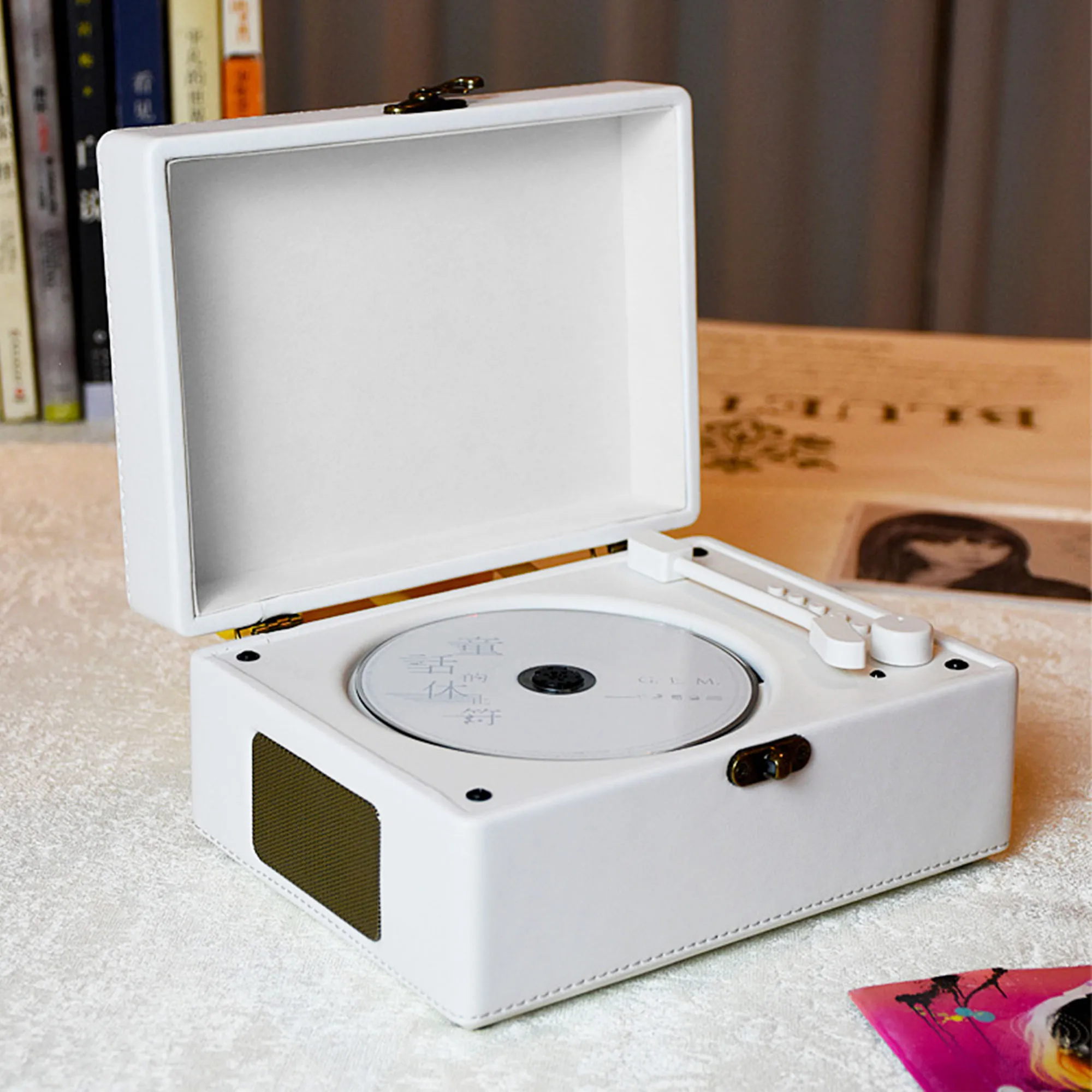 Wireless Bluetooth Cd Player With Builtin Speaker And Usb Playback