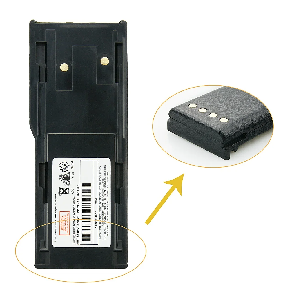 Batteria Per Motorola Radius P110 | 1800mAh 7.5V NiMH | Compatibile HNN8148 | Ricaricabile - Foto 10