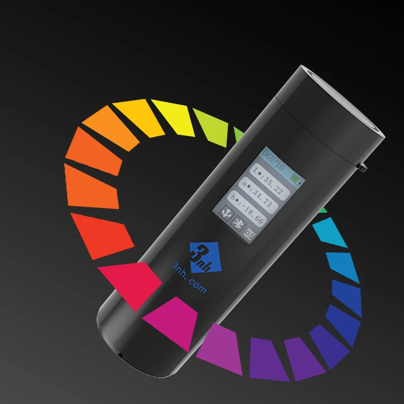 3nh Portable Mobile APP Colorimeter Spectrophotometer for Color Matching Measuring in fruits/Plastic/Food/Leather/Printing/Paint