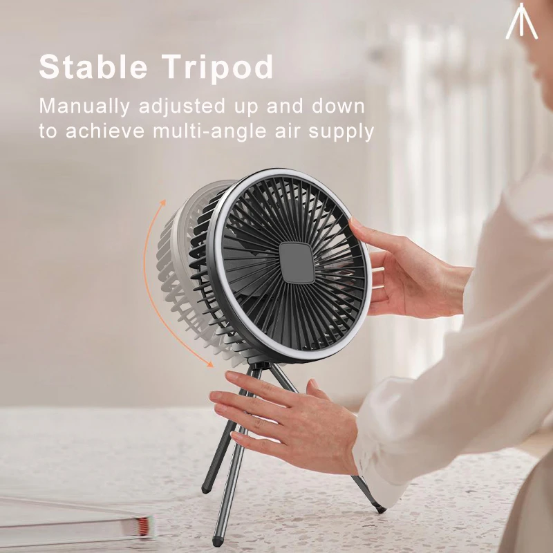 Portable USB Rechargeable Camping Fan 5