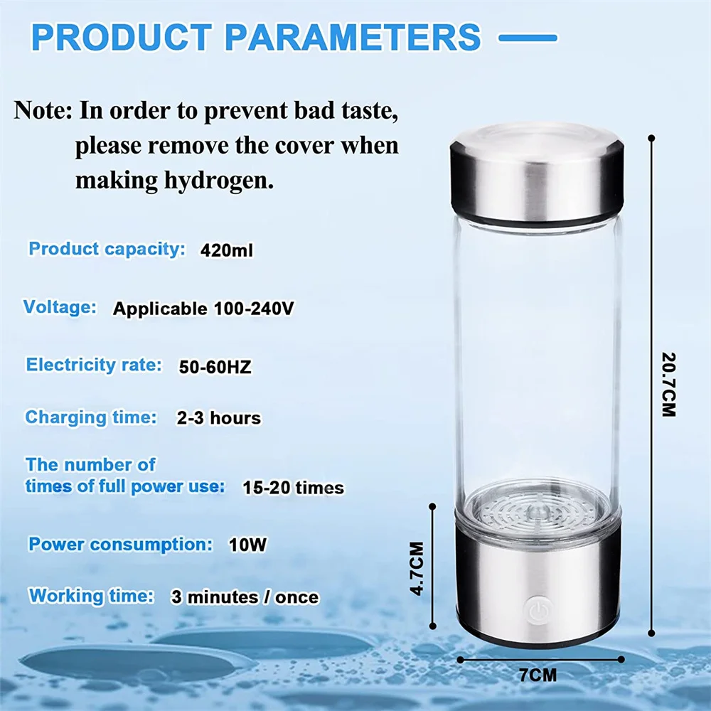 A612d97d4ce91451d9d9ff448fd85b3fdJ Electric Water Filter Hydrogen Generator Lonizer Maker Hydrogen-Rich Antioxidants Bottle Home Appliance Tecnología Wasserfilter