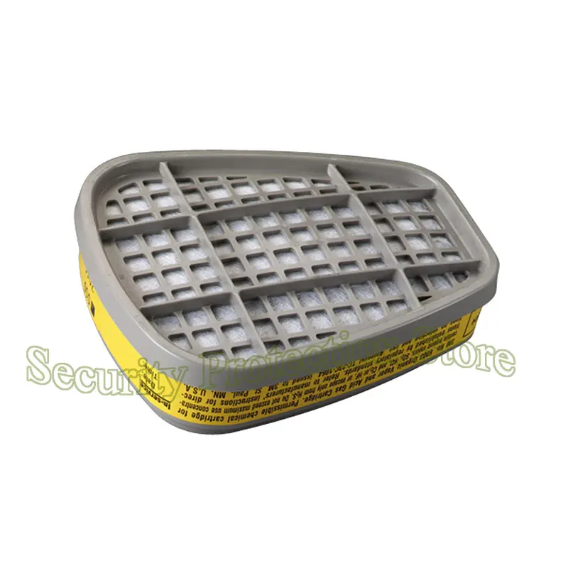 Filtres à charbon 6002/6003 pour masque demi-masque, lot de 2 ou 4 paires