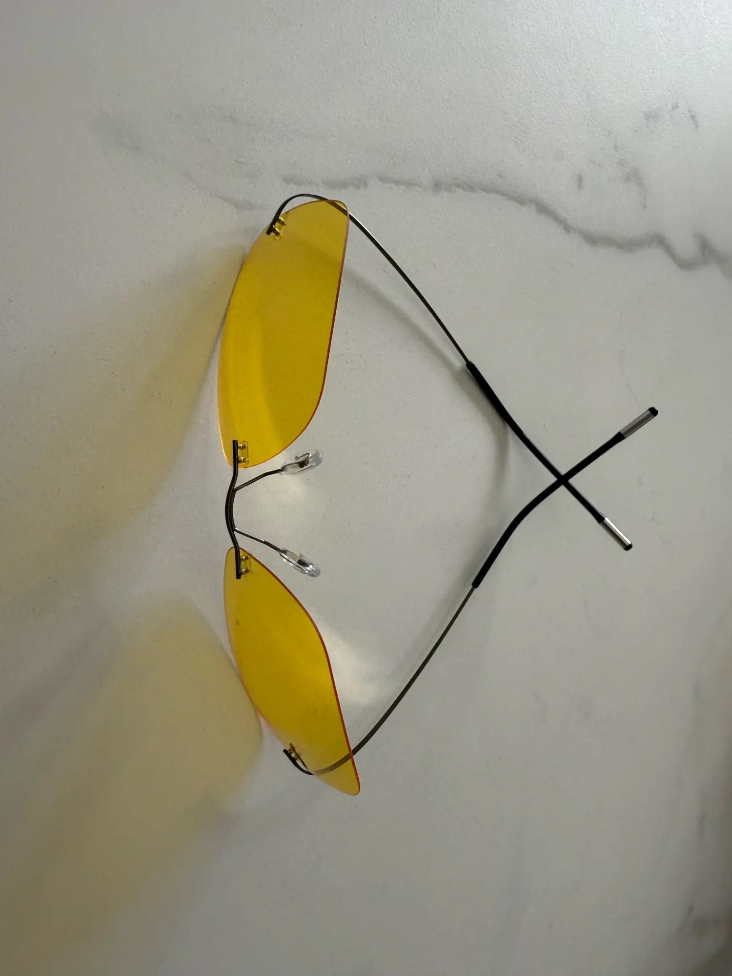 Cool Titanium Rimless Sunglasses photo review