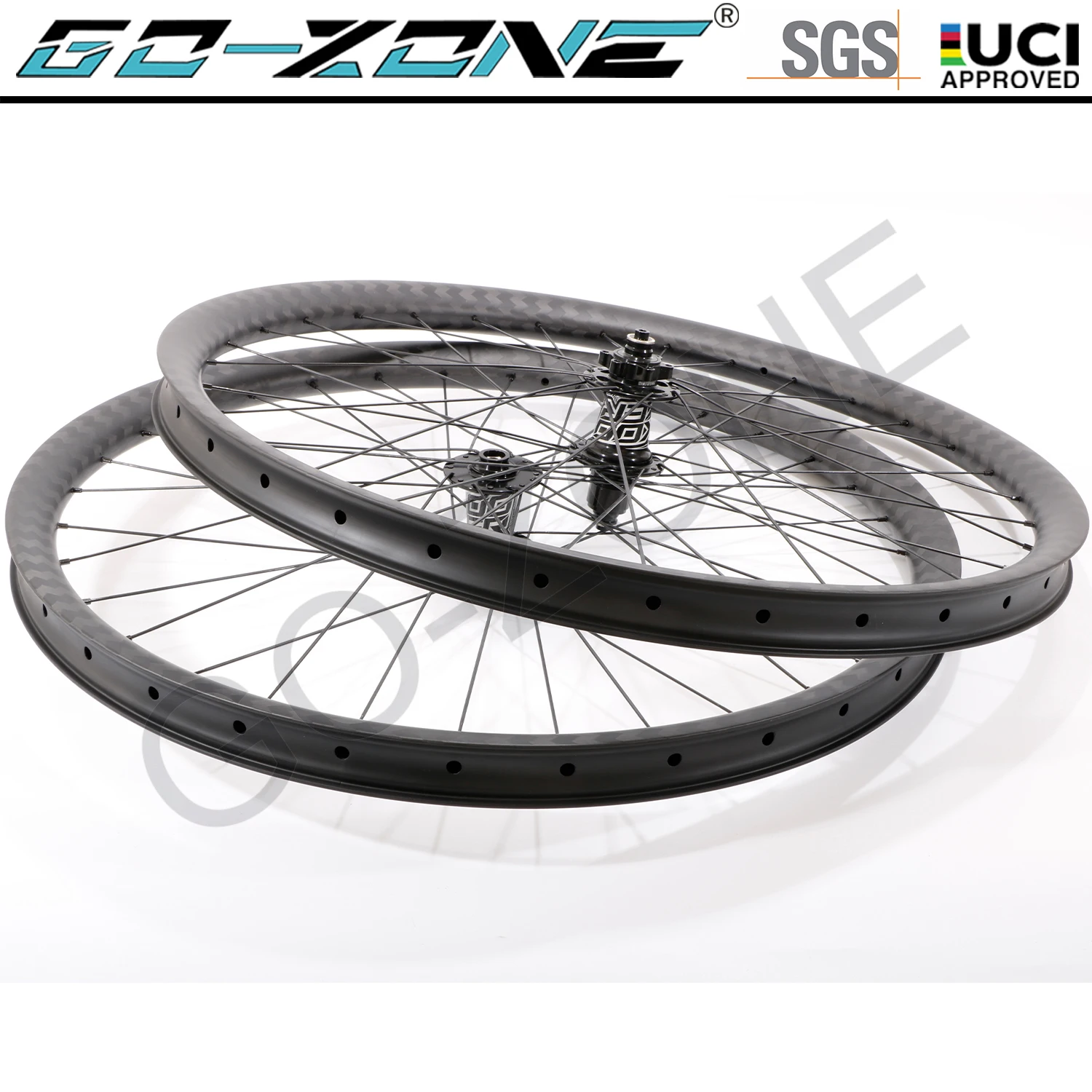 

650B Carbon MTB Bicycle Wheels Light Tubeless XC AM DH Koozer XM490 Thru Axle / Quick Release MTB Wheelset 27.5