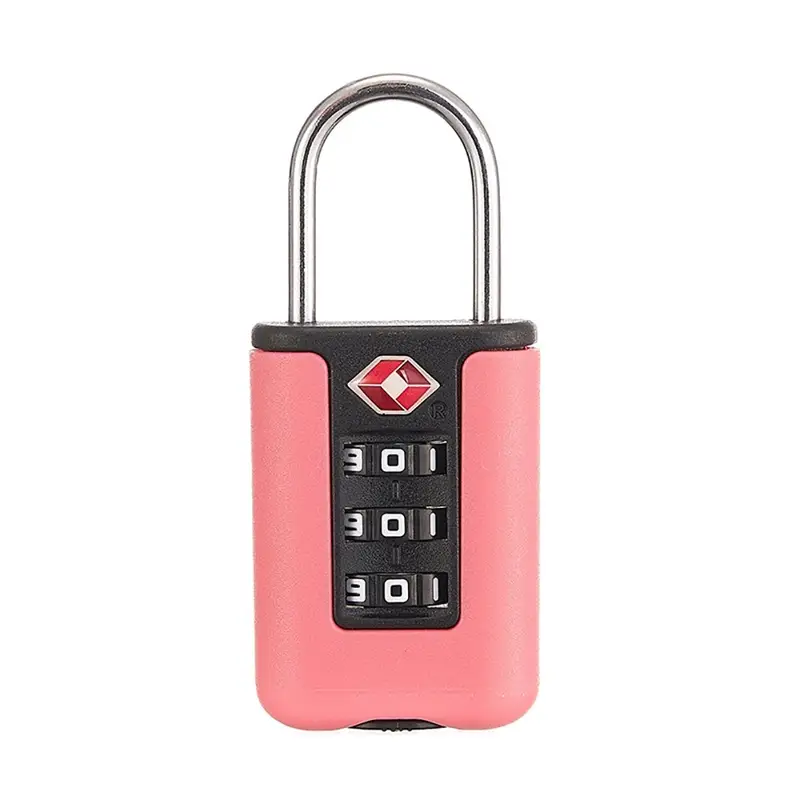 RAYKUBE Mini Portable Customs 3 Digit Combination Padlock Digital Luggage Password Mechanical black Lock For Box/Cabinet/Drawer - Image 9