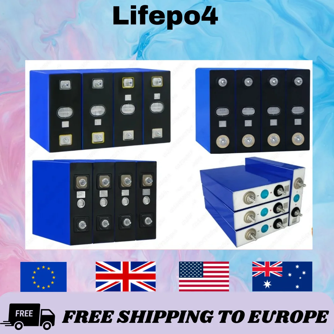 Batería de almacenamiento para bicicleta eléctrica, pila de litio, Lifepo4, 320Ah, Kampah, 200AH, 12V, 24V, 48V, bricolaje, montres, EV, batea