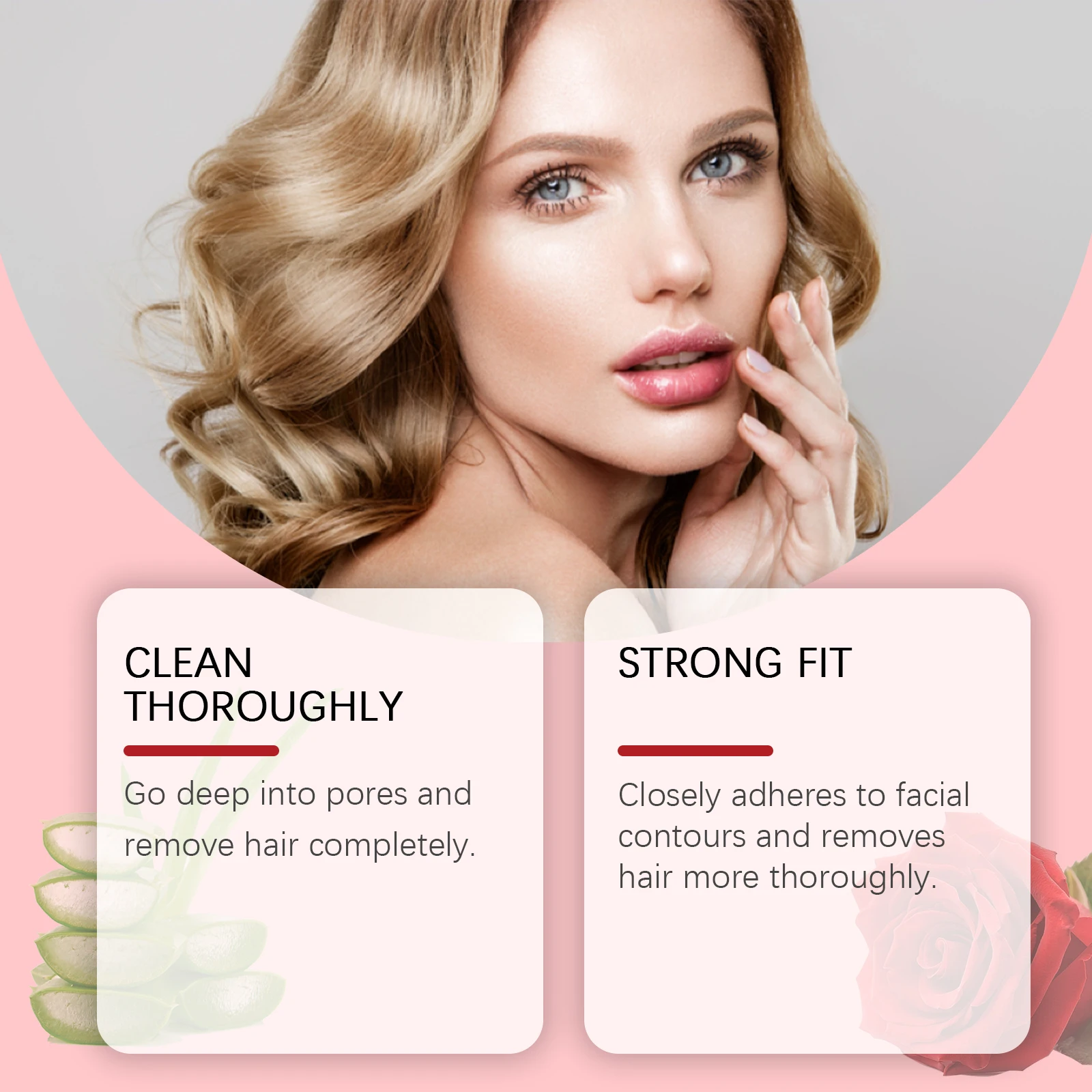 Professional Hair Removal Wax Strips for Face Temperate Harmless High Quality Dual-Side Non Woven Full Body Depilatory Papers 3