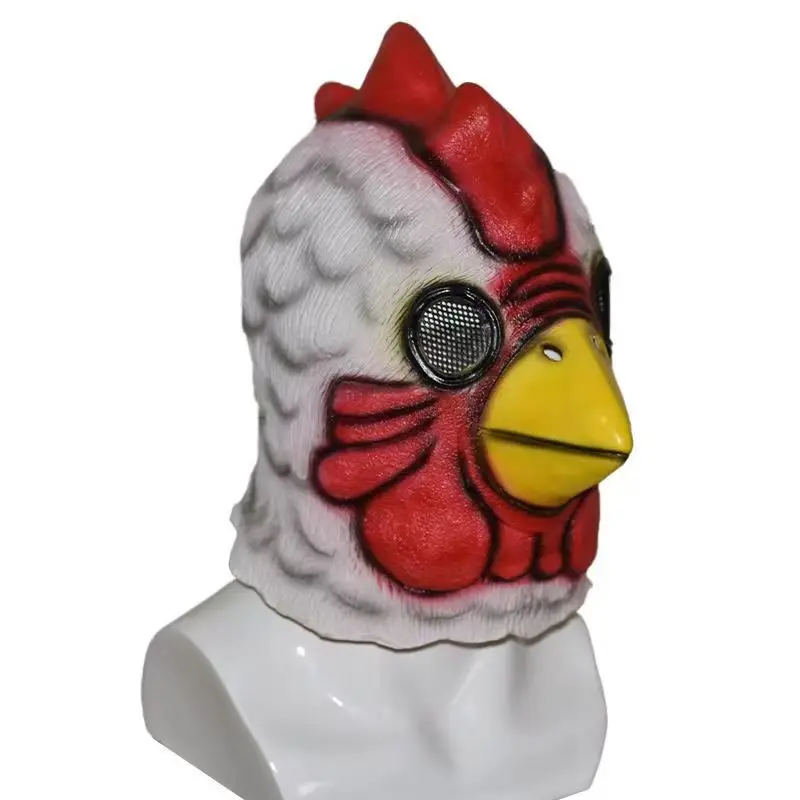 

Hotline Miami Rooster Cock Head Richard Mask Costume Cosplay Latex Props Halloween Party Prop For Adult kid