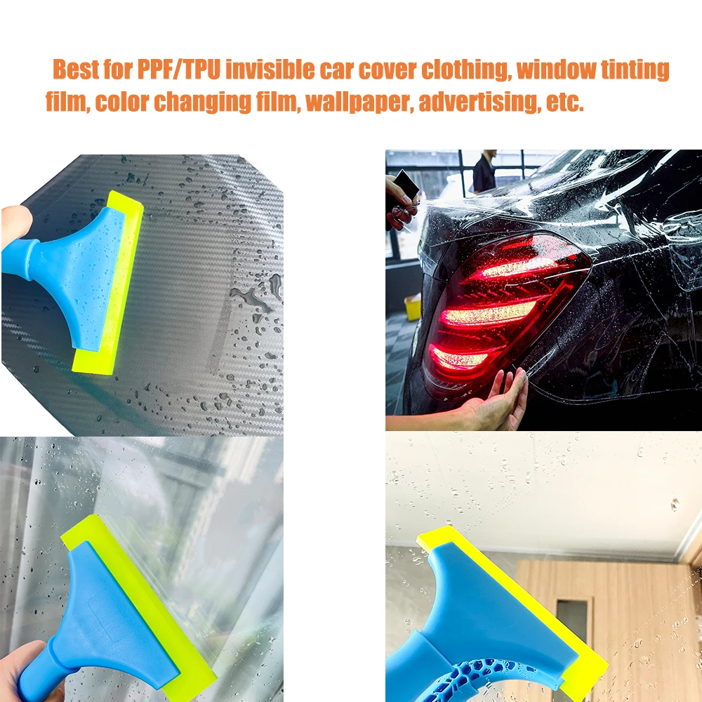3 Sizes Magnet PPF Film Squeegee Kit,TPU Rubber Small Squeegee,Car  Windshield Squeegee,Decal Applicator Tool,Vinyl Wrap Scraper and Cars  Window Tint