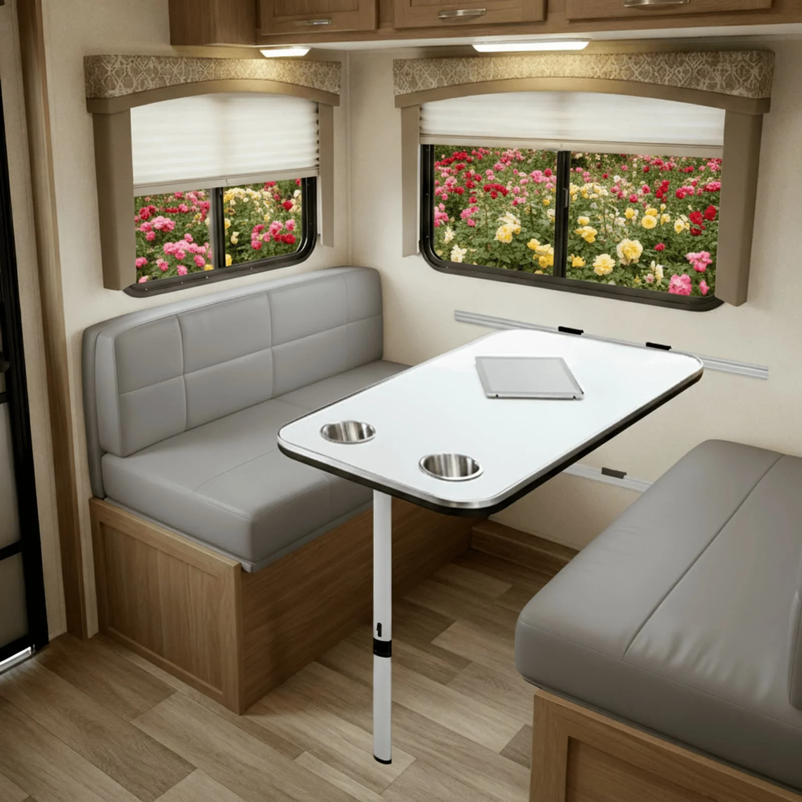 RV Klapptischbein 28,7 Zoll Aluminiumlegierung Abnehmbarer Ständer für Wohnmobil Camper Boot. 730mm Robuste Schreibtischstütze – Detail 9