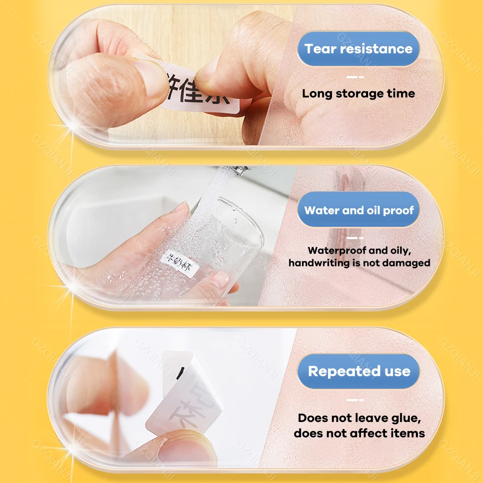 3/5/10 Rolls NiiMBOT D110 D11 D101 Offical Label Printer Sticker Various Size of White Color Paper Roll 12*40mm 15*30mm Anti-Oil