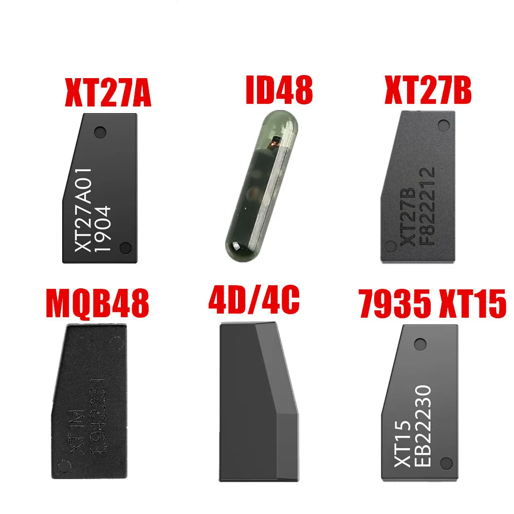 

Транспондер VVDI Super Chip XT27A XT27B VVDI MQB48 Chip VVDI 7935 Chip XT15 ID48 Chip 4D 4C Copy Chip 10 шт./лот