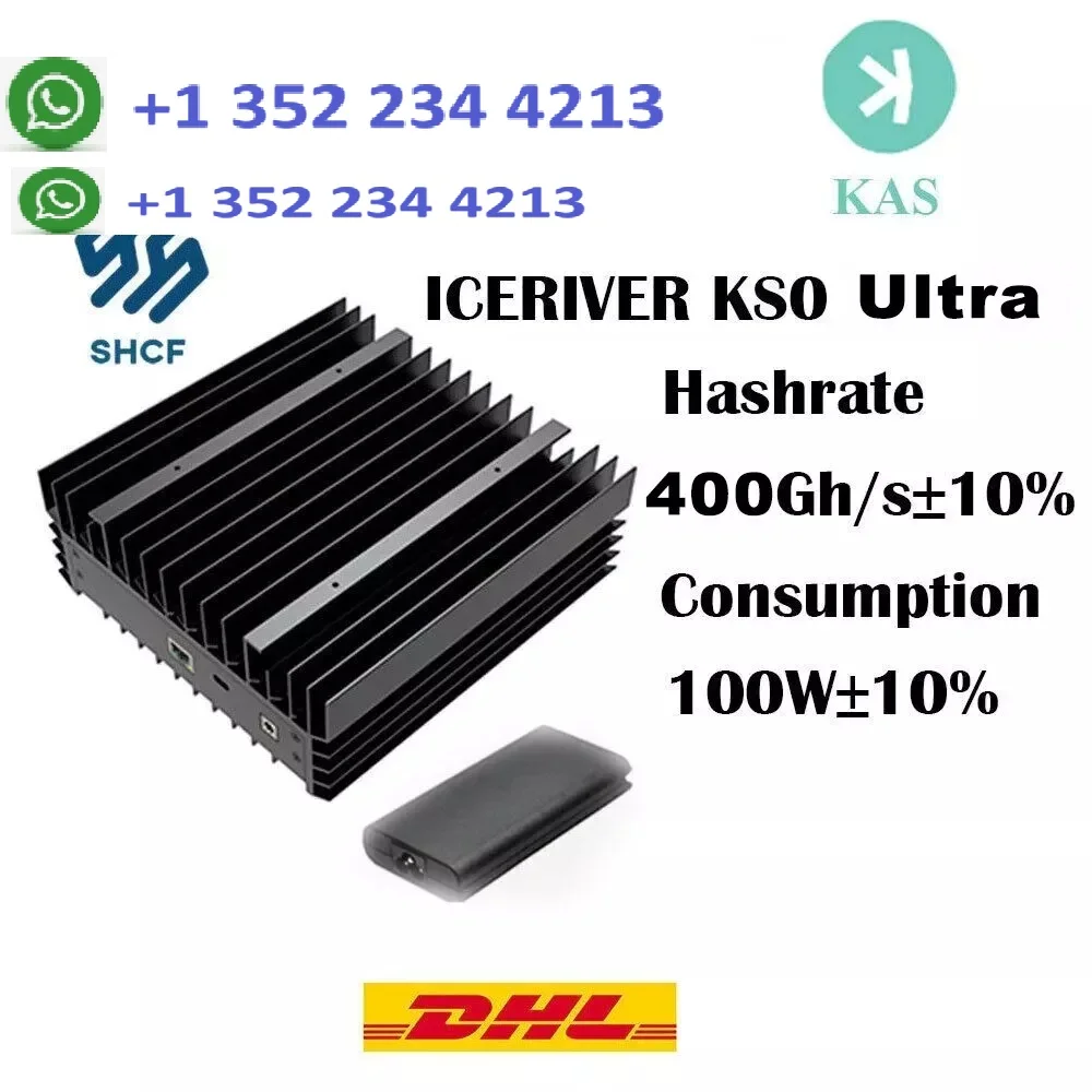 

Новинка, Майнер Iceriver KS0 Ultra (400GH/s) Kaspa (KAS)