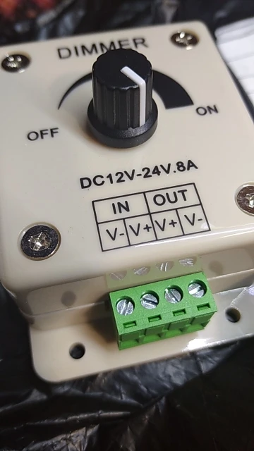 White LED Dimmer Adjustable Brightness Led Strip Controller Switch photo review