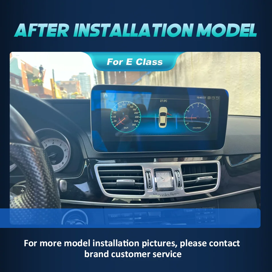 메르세데스 벤츠 E 클래스 W212 2009-2016 차량용 멀티미디어 플레이어, 내비게이션 GPS, DSP, 4G, 안드로이드 14, 무선 카플레이, 자동 라디오