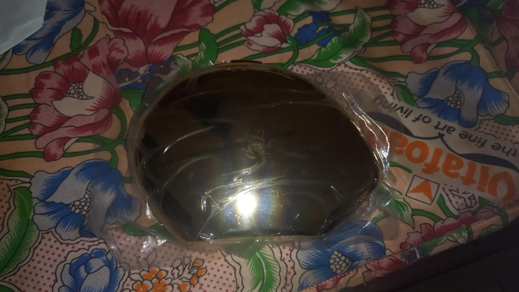 Pochette de styliste en forme de coquille acrylique, doré et argenté photo review