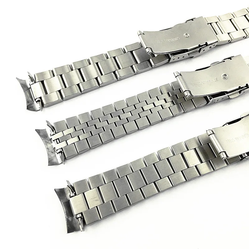 For Seiko Solid Stainless Steel Band 20mm 22mm Men's Sports Strap Srpd Skx007/Skx009 SRPD63K1 Jubilee Curved End Bracelet