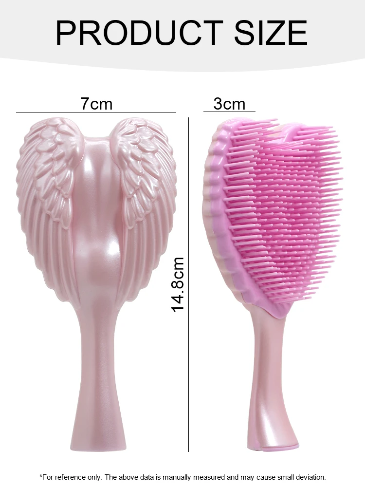 Professional Mini Angel Detangling Tangle Hairbrush Comb Anti-static Hair Brush Women Massage Combs For Salon Hairdressing Tools 6