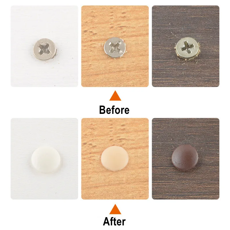 Plastic Screw Cap Covers 100pcs For Furniture Hardware