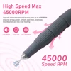 Professional Nail Drill 65W 45000 RPM Machine Cutters Manicure Electric Nail Drill Milling Manicure Machine Polish Nail File 3