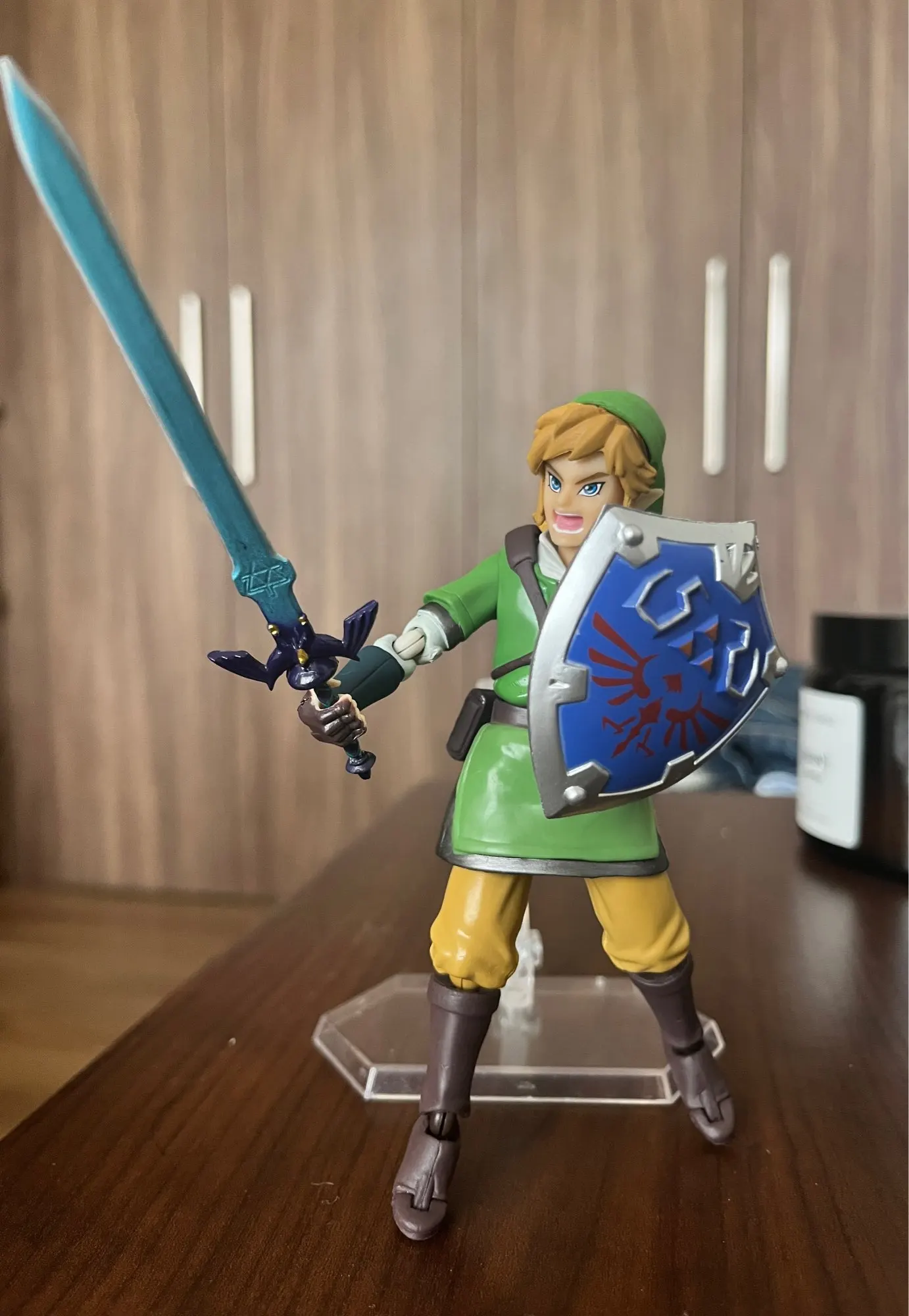 The Legend of Zelda Skyward Sword 14cm Link Action Figure Figma 153 Changeable Accessories PVC Model photo review