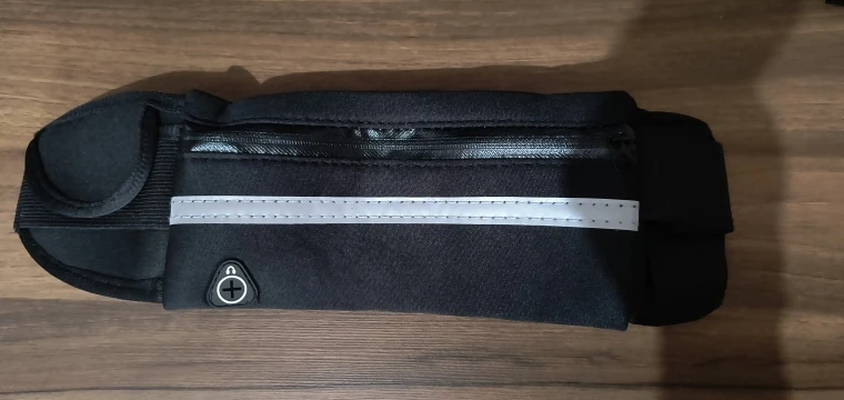 Pochete Esportiva cintura Preta porta celular garrafa utensílios para Corrida Preta photo review