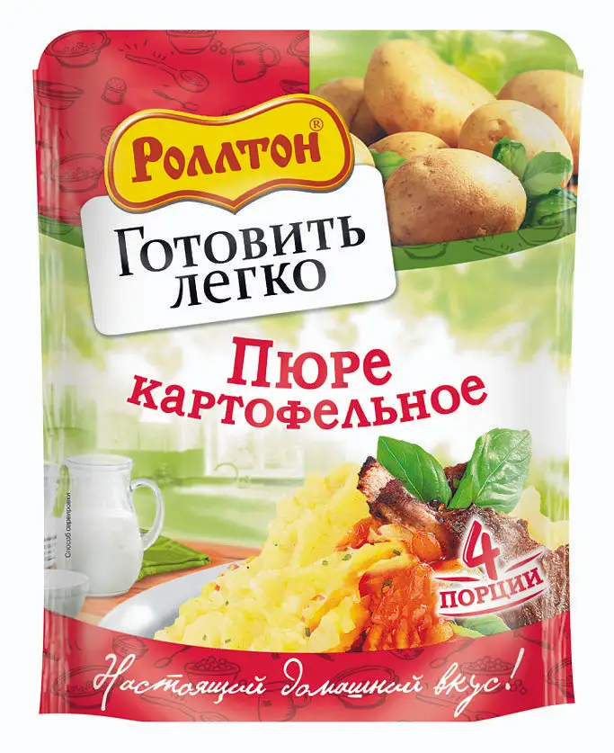 Упаковка 10 штук Пюре картофельное Роллтон