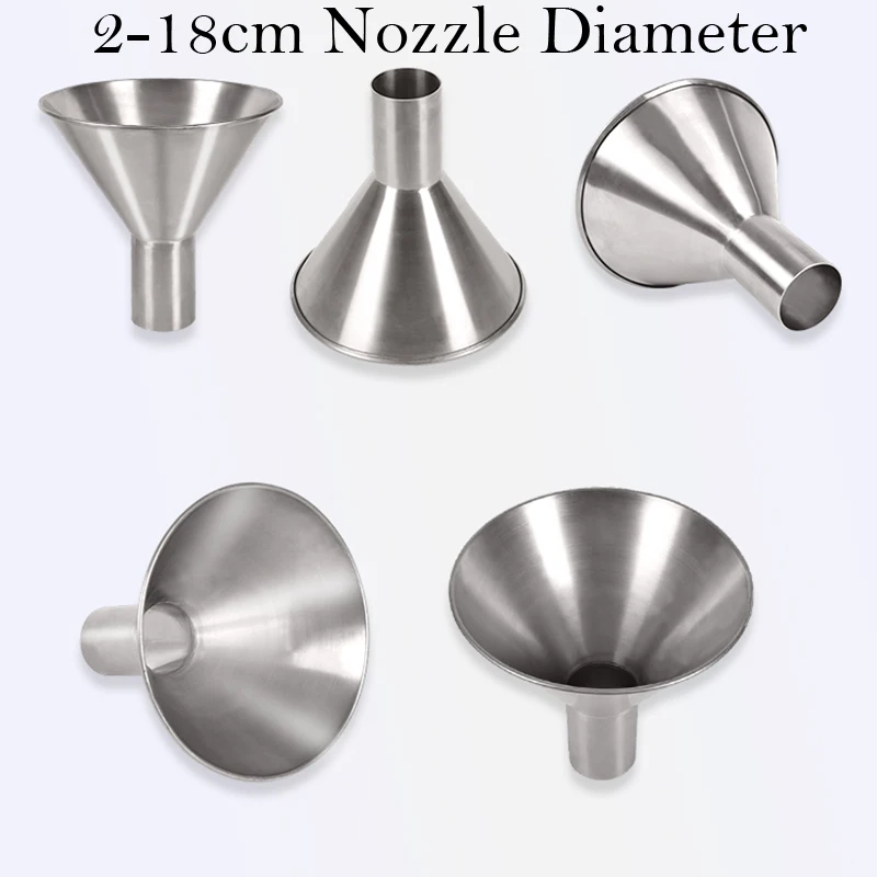 Manual Filling Machine Stainless Steel Large Diameter Feeding Hopper Packaging Vacuum Bag Oil Proof Sub-Packing Machine Funnel 6