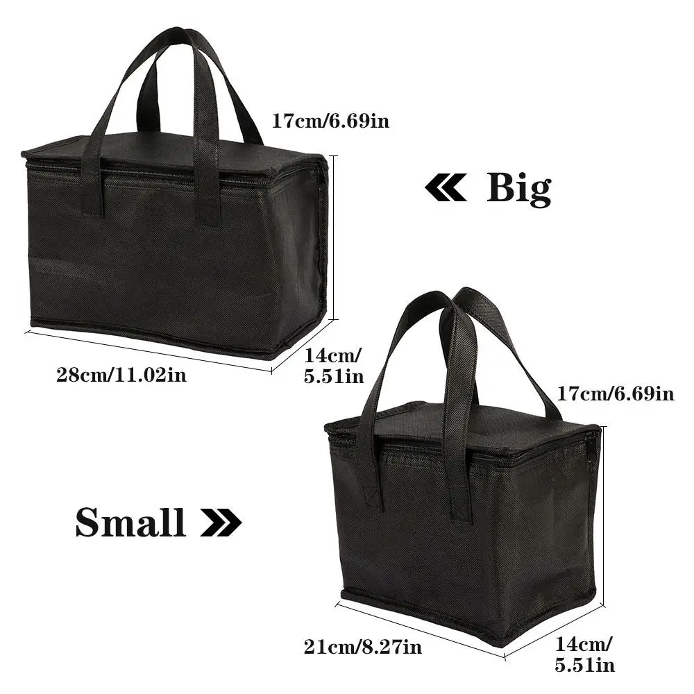 New Lunch Thermal Cooler Bag Insulation Food Holder Insulated Storage Box Non-woven Portable Picnic Camping Cooler Drink Carrier