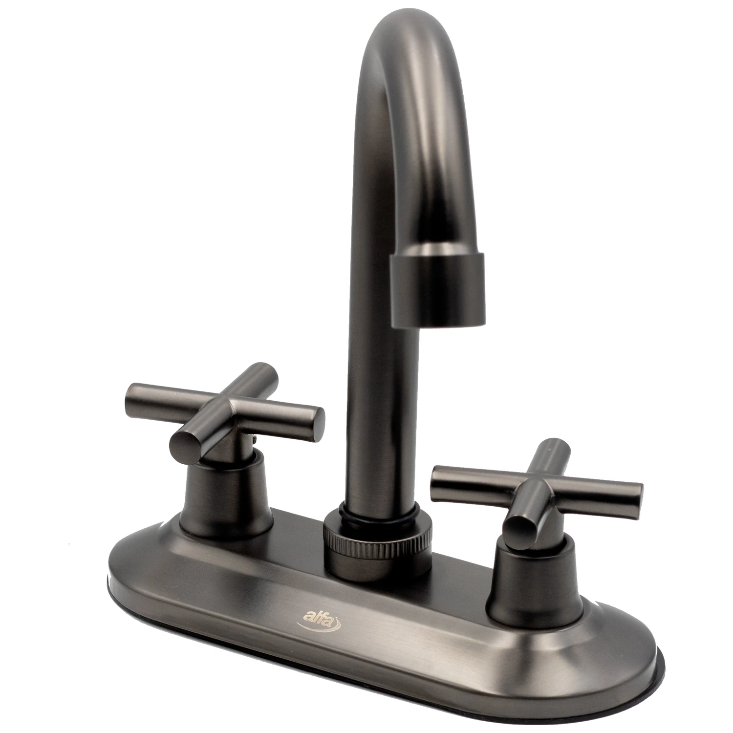 Luxury cross handrails bathroom satin black Basin Key