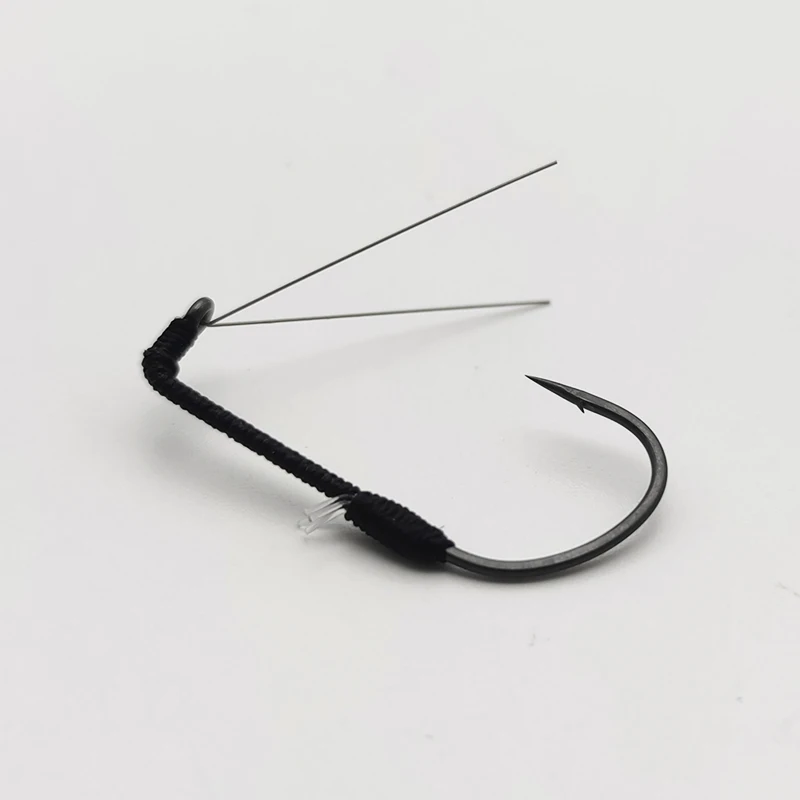 RYUGI Weedless Hook Guard Japan Original Hooks Wacky Worms Fishing Lure  High Carbon Steel Hover Shot Bass Fishing Tackle R0001