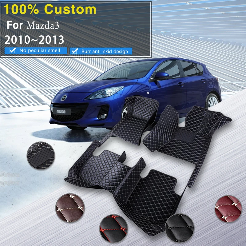 Car Floor Mats For Mazda3 Mazda 3 BK 2004~2009 Auto Rugs Durable Waterproof  Carpet Luxury Leather Mat Full Set Car Accessories - AliExpress