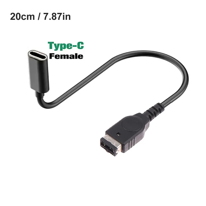 USB Type-C 고속 충전 코드 어댑터 SP/GBA/GameBoy/DS 게임 콘솔 케이블 액세서리 용 게임 콘솔 충전기 케이블