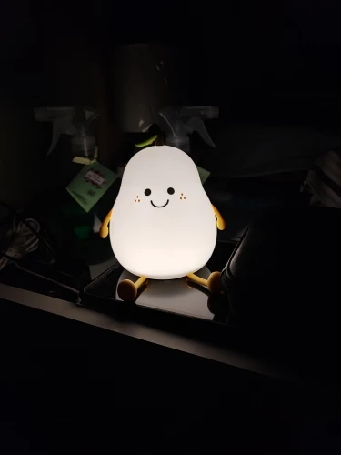 LED Pear Night Light - Soft Silicone Dimmable Nursery Lamp with 7 Colors photo review