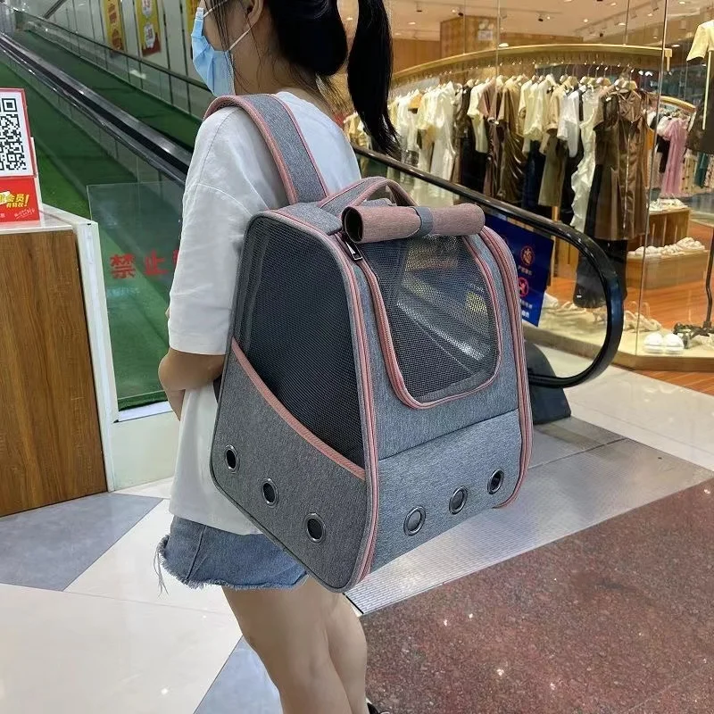 Title 15, Pet Cat Carrier Bag Breathable Portable Cat Bac...