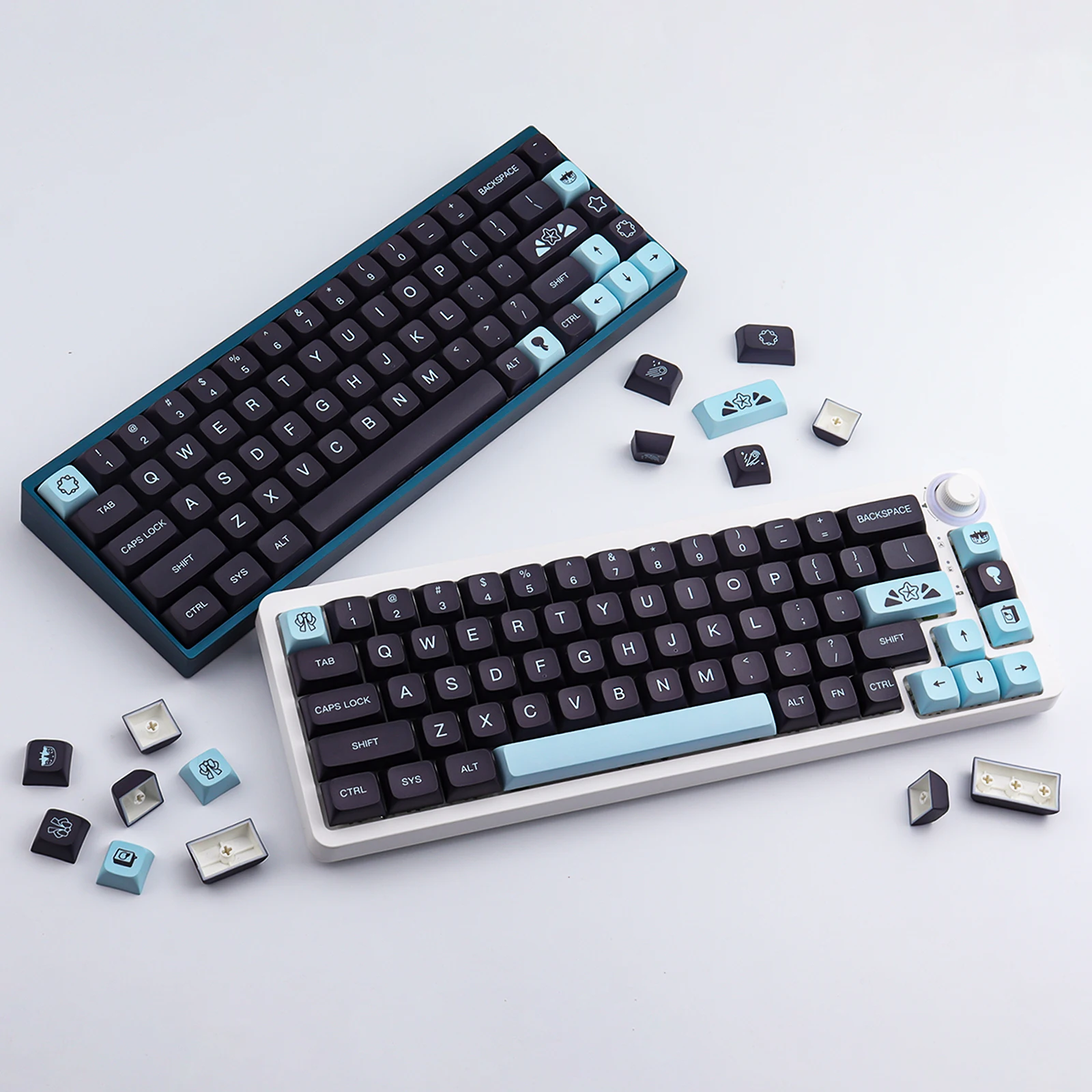 PBT Keycap, 151 chaves, cereja, perfil XDA, DYE-SUB