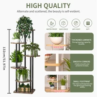 Plant Stand and Flower Stand Wooden Shelf 5/6/8Layers Display Stand Storage Shelf Pot Rack Organizer Shelves Garden Decoration 2