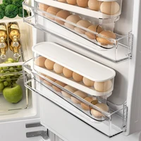 Refrigerator Egg Storage Box Kitchen Egg Organizer Egg Holder Large Capacity Dedicated Egg Carton Rolling Egg Dispenser 5