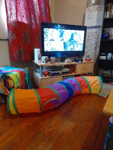 Cat Tunnel Foldable Cat Tunnel Pet Supplies Cat S T Y Pass Play Tunnel Cat Toy photo review