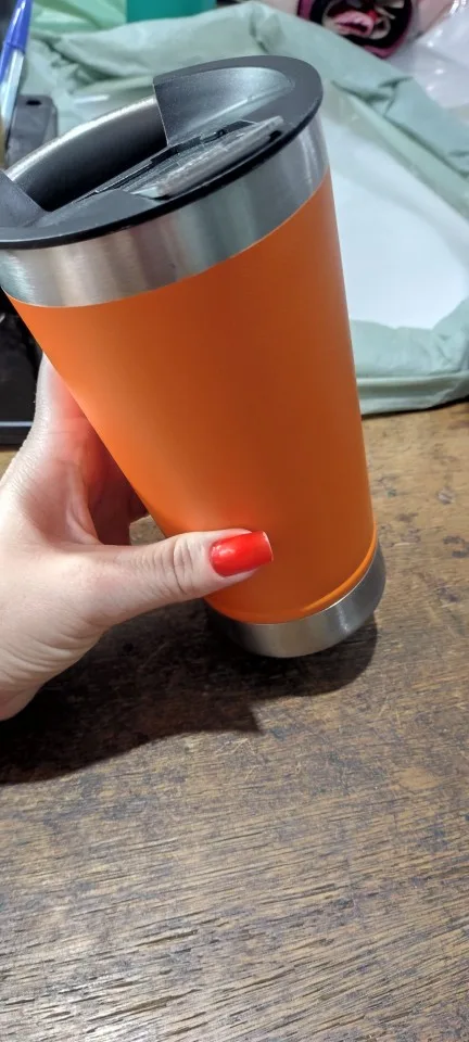 Copo Térmico 473ml COM TAMPA E Abridor Inox Para Quente e Gelado photo review