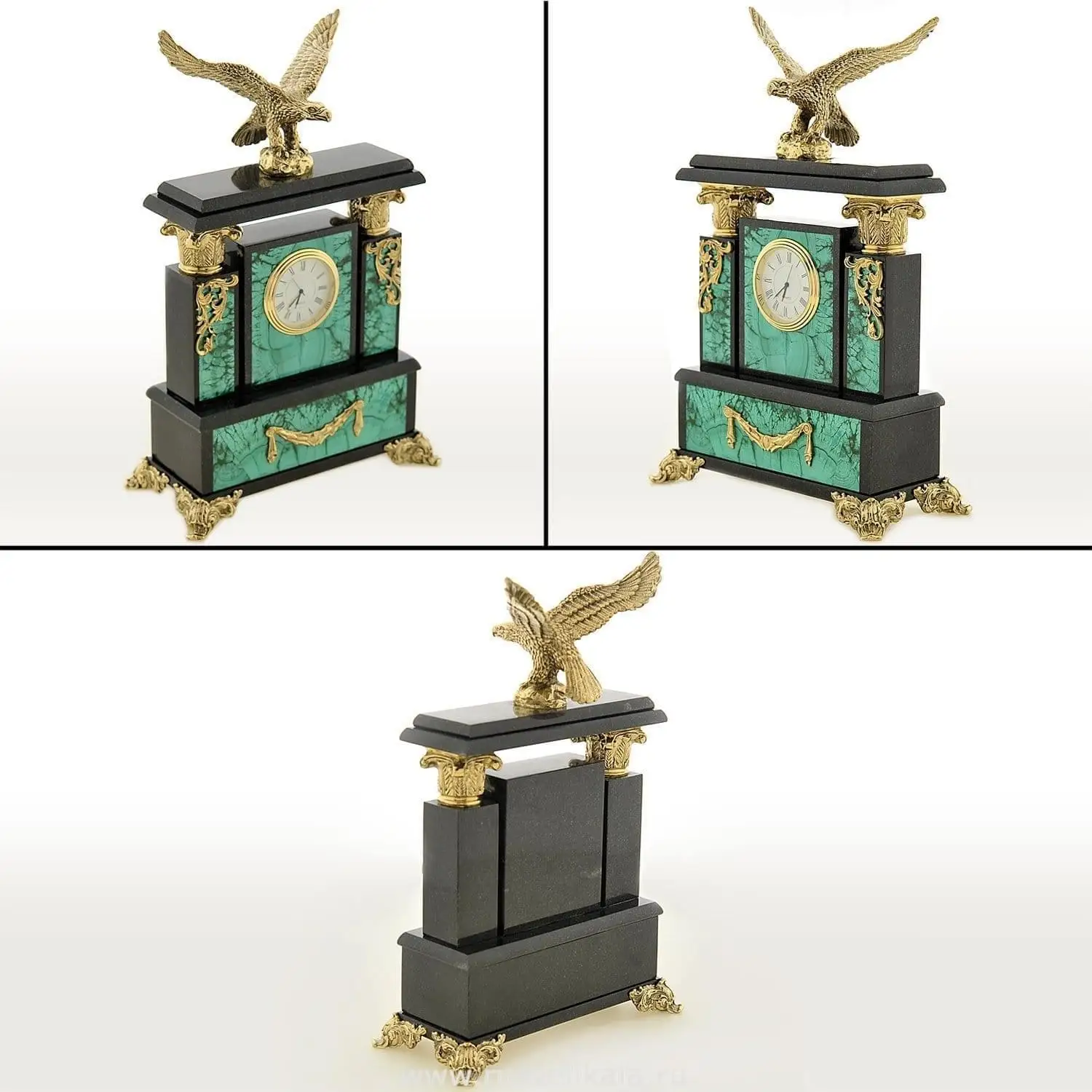 Рисунок 2 - 0021152/П Нат.камень Часы "Орел"