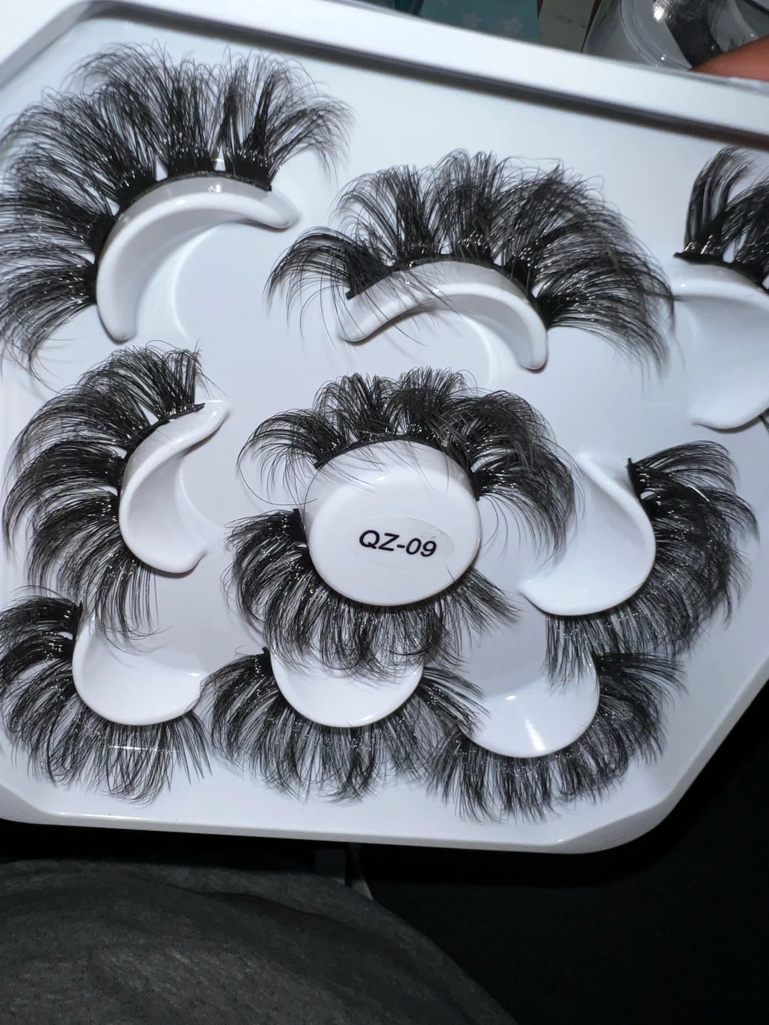 New 5Pairs 25mm 3D Mink Lashes Bulk Faux with Custom Box Wispy Natural Mink Lashes Pack Short Wholesales Natural False Eyelashes
