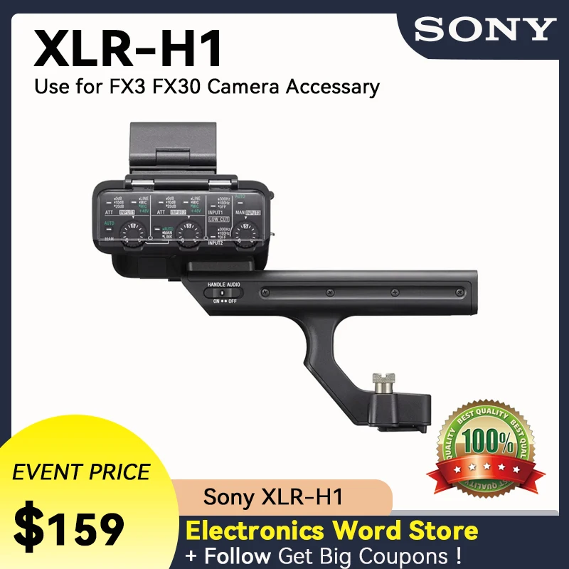 Sonyカメラ用のSONY-XLRトップハンドル、fx30、fx3、fx30、ハンドル 