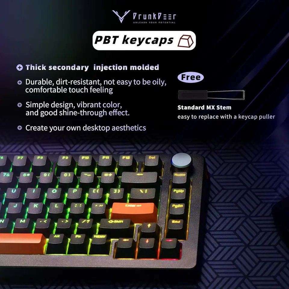 DrunkDeer A75Pro （ホワイト） DrunkDeer A75 Pro - Rapid Trigger HE Magnetic Switch Keyboard