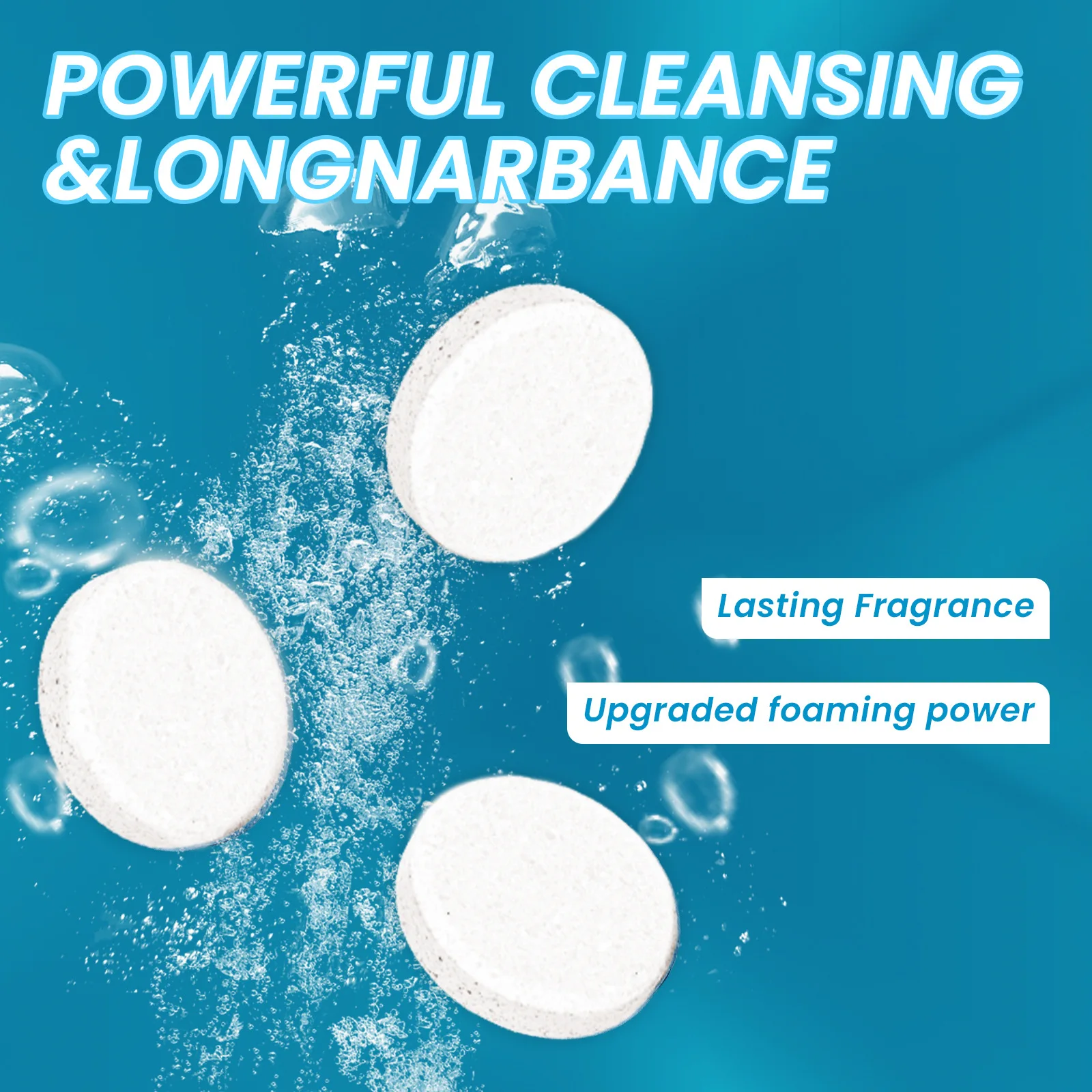 Jue-Fish 24pcs Sink Cleaning Tablet Drain Pipe Dredging Deodorant Toilet Refresh Clogging Removal Kitchen Sewer Cleaning Tablets