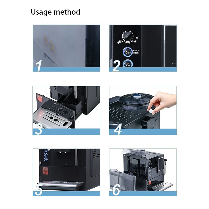 Kitchen Coffee Machine Cleaning Effervescent Tablets Universal Descaling Solution All Coffee Machines Kettle 20Pcs